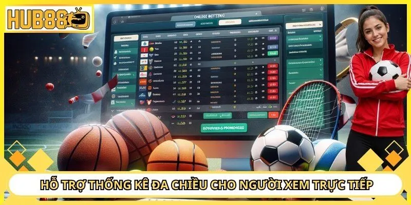 Hỗ trợ thống kê đa chiều cho người xem trực tiếp