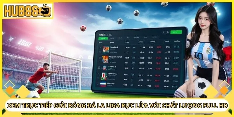 Xem trực tiếp giải bóng đá la liga rực lửa với chất lượng full hd